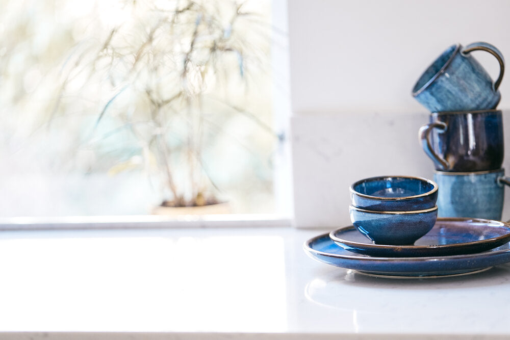 Space kaffekrus, Aqua Blue - 35 cl.